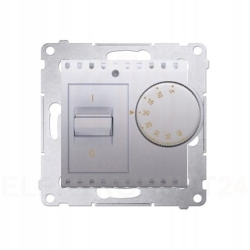 Simon 54 REGULATOR TEMPERATURY 5-40°C IP20 SREBRNY DRT10W.02/43