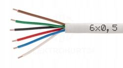 PRZEWÓD DOMOFONOWY ALARMOWY YTDY 6x0,5 NA METRY