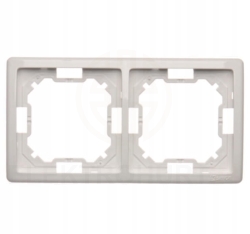 Simon Basic Standard RAMKA PODWÓJNA UNIWERSALNA BIAŁA