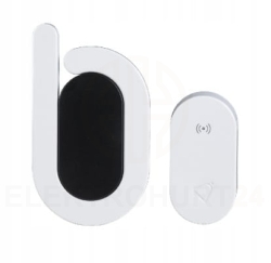 Dzwonek bezprzewodowy sieciowy BULIK II zestaw IP56 zasięg 350m DRS-985H