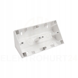 Simon 54 Premium PUSZKA NATYNKOWA NAROŻNA 2-KROTNA DO RAMEK PREMIUM BIAŁA