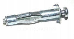 KOŁEK METALOWY MOLLY ŚRUBA STALOWA 6x37 6x27 /1szt./