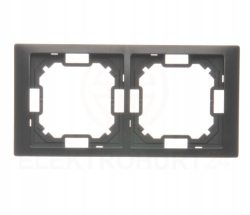 Simon Basic Neos RAMKA PODWÓJNA GRAFIT MATOWY