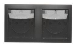 Simon Aquaclick Gniazdo wtyczkowe natynkowe, 2x 1-