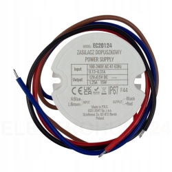 Zasilacz LED dopuszkowy 15W 12V DC 1,25A IP67 ECO