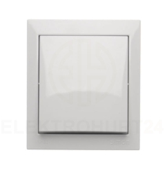 Aquaclick łącznik jednobiegunowy natynkowy biały