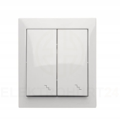 AQUACLICK ŁĄCZNIK SCHODOWY PODWÓJNY NATYNK BIAŁY