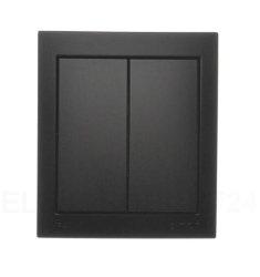 Aquaclick łącznik świecznikowy natynkowy czarny