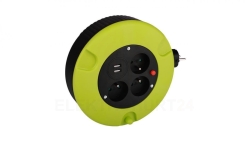 Przedłużacz bębnowy 5m z USB GW-0176