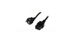 Kabel Zasilający Iec320 Schuko Na C19 16A 2.5M Czarny ICOC 063-NC