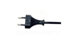 Kabel Zasilający Audio Ósemka Euro na C7 1,8m Czarny