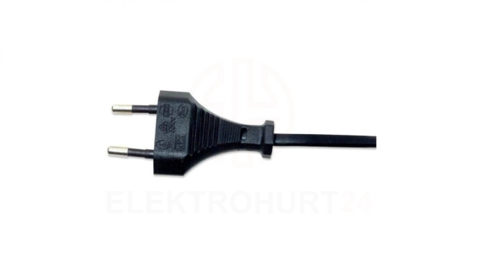 Kabel Zasilający Audio Ósemka Euro na C7 1,8m Czarny