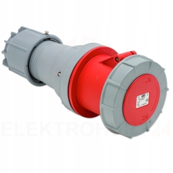 Gniazdo przenośne 125A 5P 400V czerwone IP67 POWER TWIST 245-6