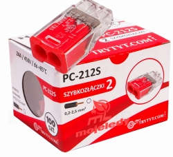 Szybkozłączka MINI 2x2,5 mm² PC212S 450V 24A SIMET 100 szt