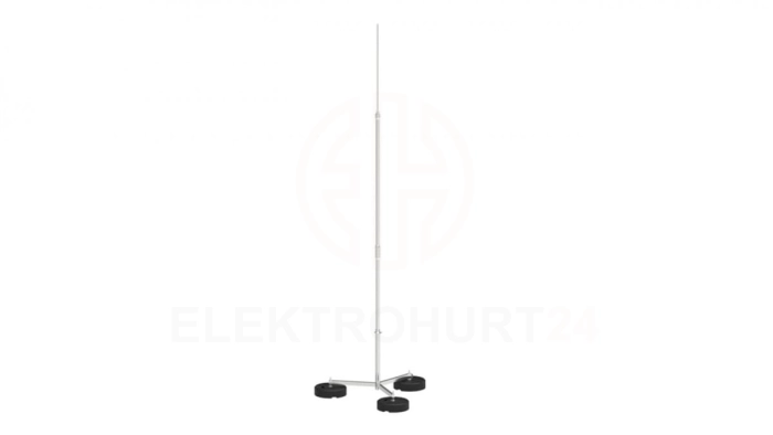 Maszt odgromowy na trójnogu Al 5m 1P Cz 65015009