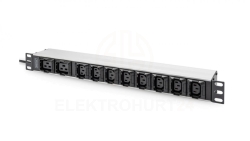 Listwa zasilająca 1U Aluminum PDU, rackmountable, 8 x C13, 2 x C1916A, 230VAC, 50/60Hz, IEC C20 plug DN-95427