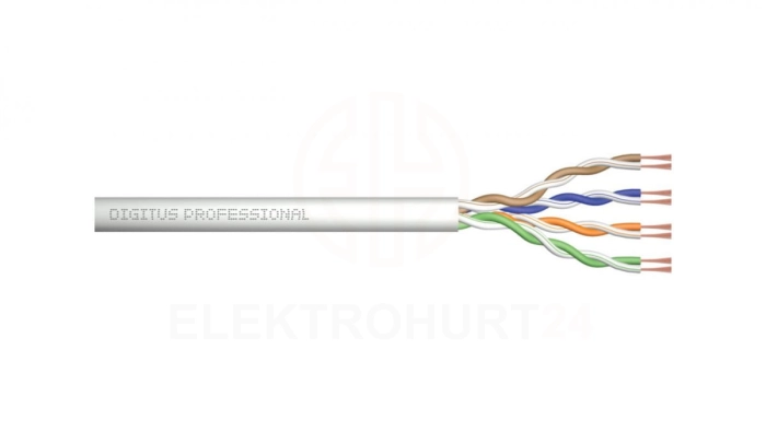 Kabel teleinformatyczny U/UTP kat.5e 4x2xAWG24/7 linka Digitus DK-1511-P-305-1 /305m/
