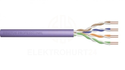 Kabel instalacyjny DIGITUS kat.6, U/UTP, Eca, AWG 24/1, PVC, 305m, fioletowy, karton DK-1611-V-305-1