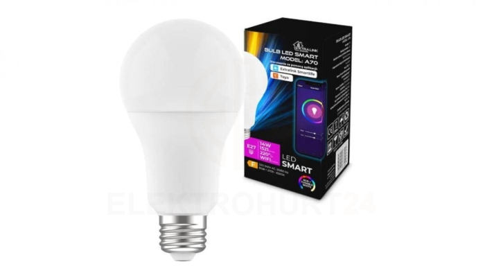 EXTRALINK smartlife żarówka LED E27 A70 2700-6500K WIFI 220-240V 1055lm LED E27 A70