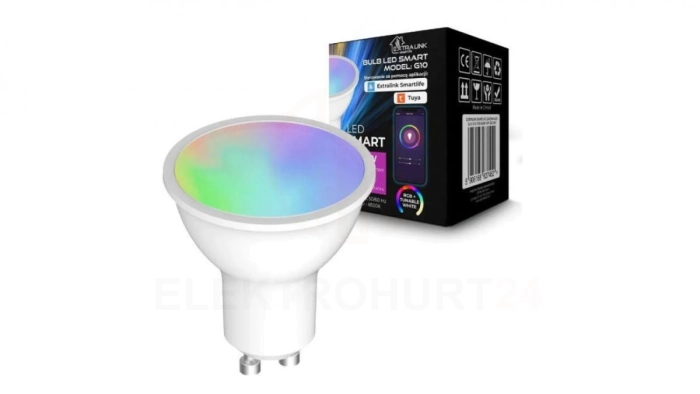 EXTRALINK smartlife żarówka LED GU10 G10 2700-6500K WIFI 220-240V LED GU10 G10