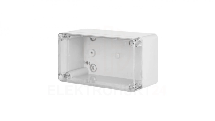 INDUSTRIAL Puszka hermetyczna n/t 170x135x241mm IP65 szara, pokrywa transparentna 2710-01