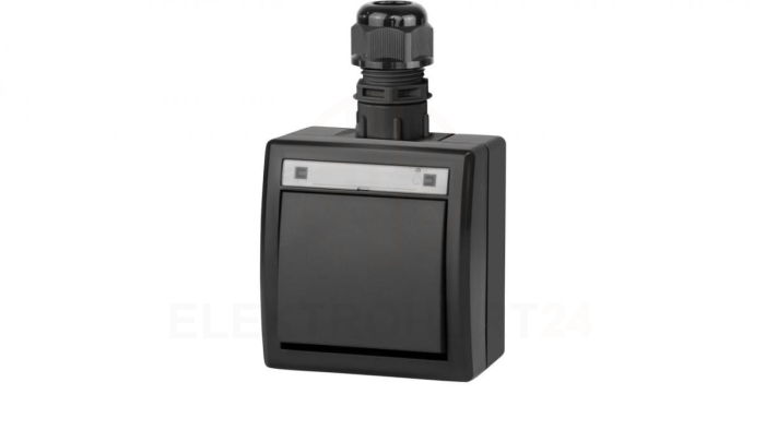 AQUANT 2K łącznik natynkowy 1-biegunowy (schodowy) IP65 antracytowy 5001-67