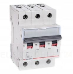 Legrand TX3 wyłącznik nadprądowy 3P B50A S303