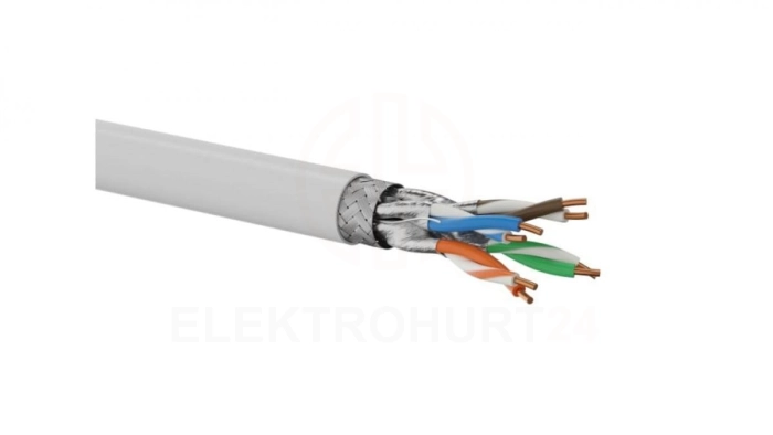 Kabel teleinformatyczny S/FTP kat.6A LSOH Dca szary Q-LANTEC /500m/