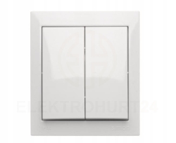 Aquaclick łącznik świecznikowy natynkowy biały IP