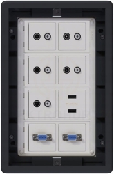 Puszka podłogowa 8-modułowa USB VGA Gniazdo TV-SAT Simon Connect