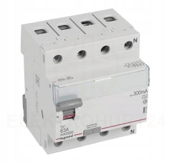 Legrand wyłącznik różnicowoprądowy 4p63A typ A