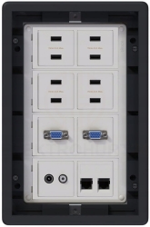 Puszka podłogowa Floorbox 8-modułowa USB VGA RJ-45 Simon Connect regulowana
