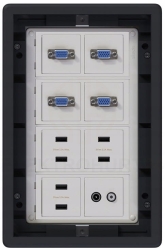 Puszka podłogowa Floorbox 8-modułowa USB VGA RJ-45 Simon Connect regulowana