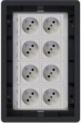 Puszka podłogowa Floorbox 8-modułowa Gniazdo elektryczne Simon z/u