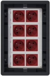 Puszka podłogowa Floorbox 8-modułowa USB VGA RJ-45 Simon Connect regulowana