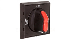 Pokrętło pośrednie czarne IP65 z blokadą do OT16-125F OHBS2AJ1 1SCA105215R1001