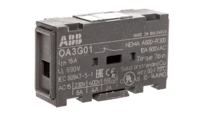 Styk pomocniczy 0Z 1R do rozłączników OT160-4000 OA3G01 1SCA022456R7410