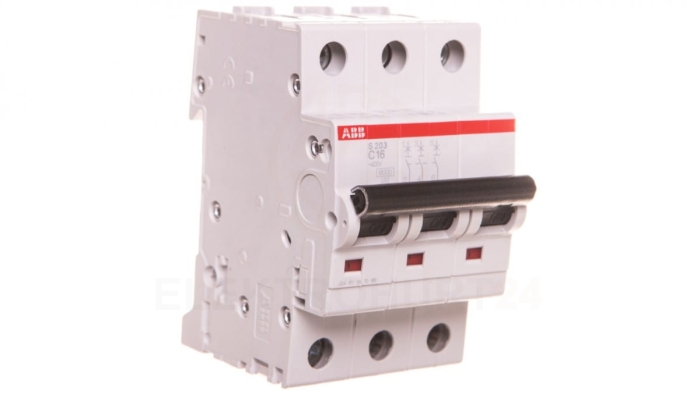 Wyłącznik nadprądowy 3P C 16A 6kA AC S203-C16 2CDS253001R0164