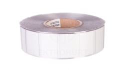 Tabliczki na przycisk 26,5x18mm srebrne (1000tabliczek/rolka) 210-850