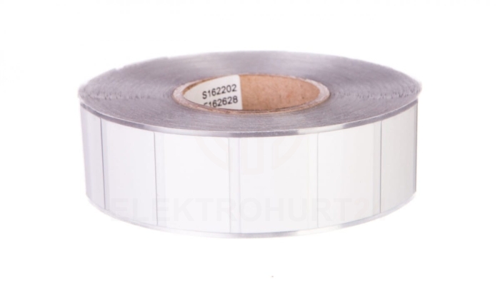 Tabliczki na przycisk 26,5x18mm srebrne (1000tabliczek/rolka) 210-850