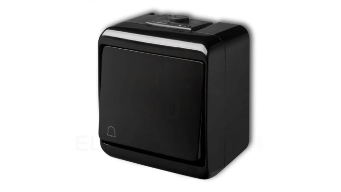 JUNIOR Łącznik zwierny dzwonek czarny 12WHE-4