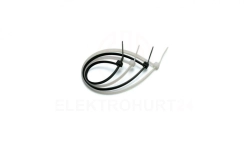 Opaski Zaciskowe, kablowe 200x2.5mm Trytki do Kabli 100szt. Czarne