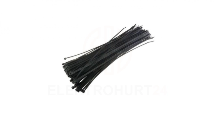 Opaski zaciskowe 140x3.6mm do kabli czarne ISWT-14235-BK /100szt./