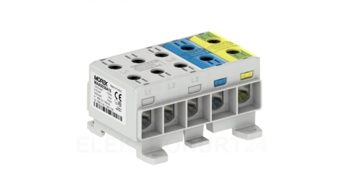 Złączka OTL50-5x kolor szary, niebieski, żółto-zielony 5x1xAl/Cu 1,5-50mm 1500V Zacisk uniwersalny MAA5050A10