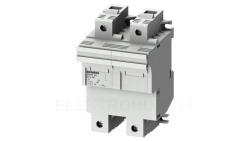 Podstawa bezpiecznikowa do wkładek cylindrycznych 22x58mm 100A 2-bieg. Na szynę DIN 3NW7221