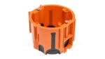 Puszka podtynkowa ProDuo, głęboka 60mm, fi68, łączeniowa, z wkrętami, wiatroszczelna, pomarańczowa, IP30 /A.0091/
