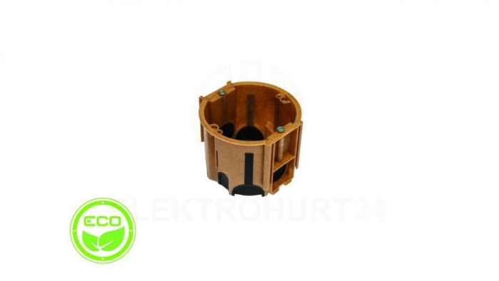 Puszka podtynkowa ProDuo ECO, głęboka 60mm, fi68, łączeniowa, z wkrętami, wiatroszczelna, WPC, IP30 /A.0091WPC/