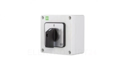 Łącznik krzywkowy 32A/3F 0-1 w obudowie IP65 szary 105x105x66 6170-00