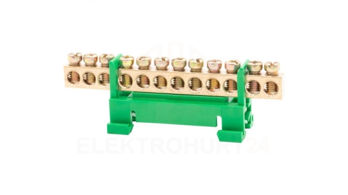 Listwa zaciskowa 12X16 mm2-zielona GEP-00036