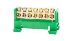 Listwa zaciskowa 7X16 mm2 - zielona GEP-00034